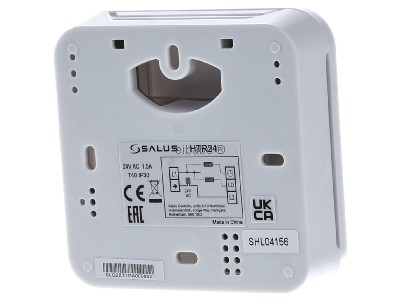 Ansicht hinten SALUS CONTROLS 117201 Raumthermostat HTR 24 mit Drehregler 