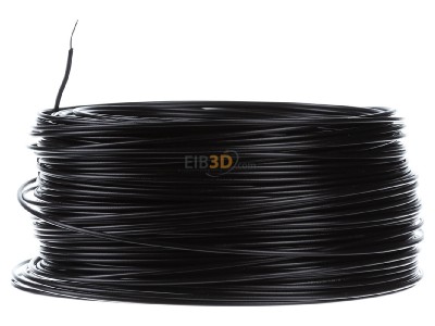 View on the right Diverse H05V-U 0,5 sw Eca Single core cable 0,5mm black_ring 100m
