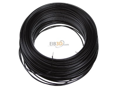 View up front Diverse H05V-U 0,5 sw Eca Single core cable 0,5mm black_ring 100m
