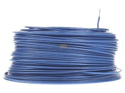 View on the left Diverse H05V-U 0,75 hbl Eca Single core cable 0,75mm blue_ring 100m
