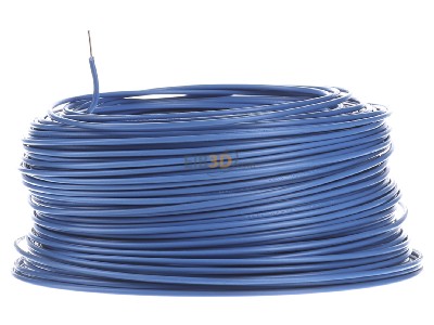 View on the right Diverse H05V-U 0,75 hbl Eca Single core cable 0,75mm blue_ring 100m
