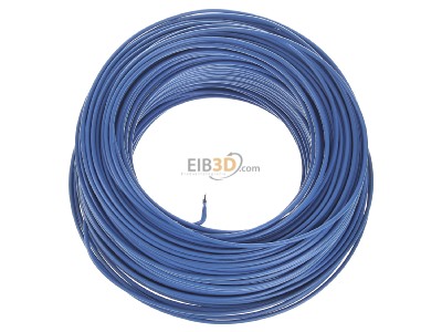 View up front Diverse H05V-U 0,75 hbl Eca Single core cable 0,75mm blue_ring 100m
