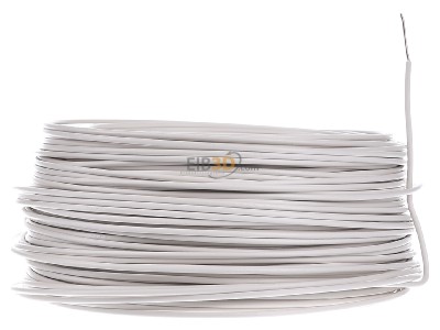 View on the left Diverse H05V-U 0,75 ws Eca Single core cable 0,75mm white_ring 100m
