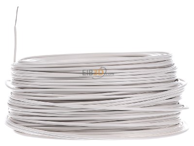View on the right Diverse H05V-U 0,75 ws Eca Single core cable 0,75mm white_ring 100m
