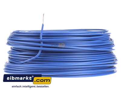 Front view Verschiedene-Diverse H07V-U   1,5    hbl Single core cable 1,5mm blue - H07V-U 1,5 hbl
