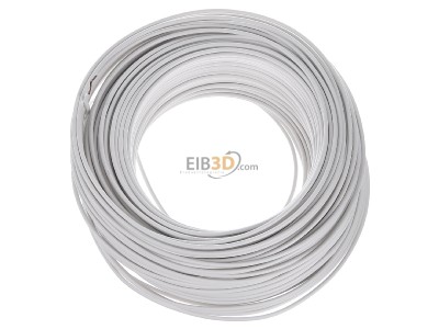 View top right Diverse H07V-U 1,5 ws Eca Single core cable 1,5mm white_ring 100m
