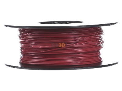 Front view Diverse LIFY 0,25 rt Single core cable 0,25mm red 
