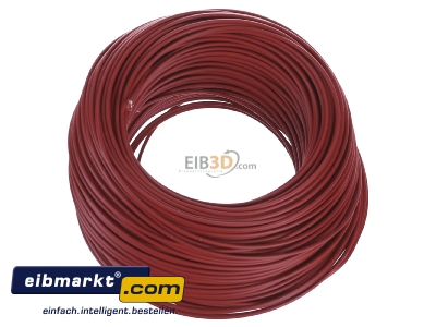 View top right Verschiedene-Diverse H05V-K   0,5      rt Single core cable 0,5mm red - H05V-K 0,5 rt
