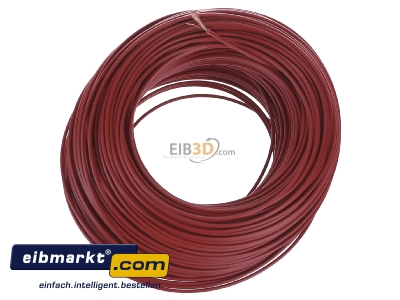 Top rear view Verschiedene-Diverse H05V-K   0,5      rt Single core cable 0,5mm red - H05V-K 0,5 rt

