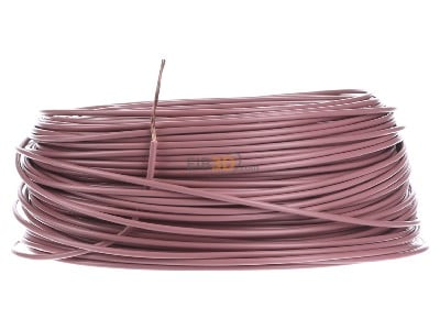 Front view Diverse H05V-K 1,0 rs Eca Single core cable 1mm pink_ring 100m
