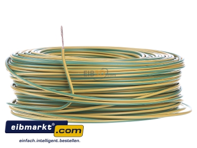 Front view Verschiedene-Diverse H07V-K   1,5   gn/ge Single core cable 1,5mm green-yellow - H07V-K 1,5 gn/ge
