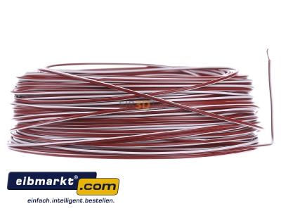 View on the left Verschiedene-Diverse H05V-K   0,75  rt/ws Single core cable 0,75mm Red/White
