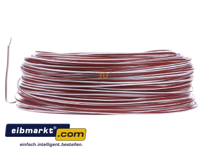 View on the right Verschiedene-Diverse H05V-K   0,75  rt/ws Single core cable 0,75mm Red/White
