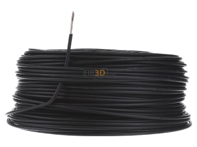 Front view Diverse H07Z-K 2,5 sw Eca Single core cable 2,5mm black 
