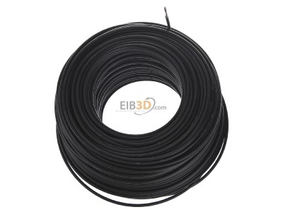 Top rear view Diverse H07Z-K 2,5 sw Eca Single core cable 2,5mm black 
