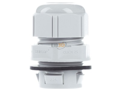 Front view Lapp CLICK M25 R7035 LGY Cable gland / core connector 
