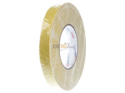 View on the right Hellermann Tyton HTAPE TEX YE 19x50m Adhesive tape 50m 19mm yellow 
