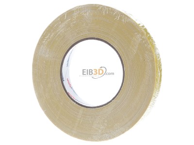 Back view Hellermann Tyton HTAPE TEX YE 19x50m Adhesive tape 50m 19mm yellow 
