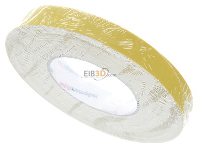 Top rear view Hellermann Tyton HTAPE TEX YE 19x50m Adhesive tape 50m 19mm yellow 
