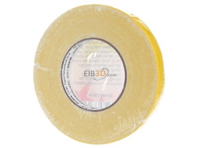 Back view 3M 9545N Y19 Adhesive tape 50m 19mm yellow 
