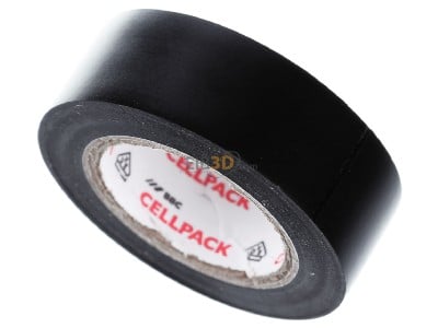 Ansicht oben hinten Cellpack 128/19mm x10m sw Isolierband 