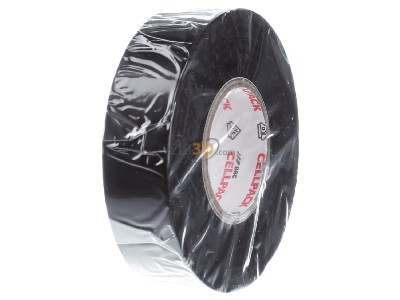 View on the right Cellpack 128/19mm x25m sw Adhesive tape 25m 19mm black 
