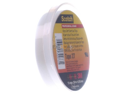 View on the left 3M Scotch 27 19x20 Adhesive tape 20m 19mm white 
