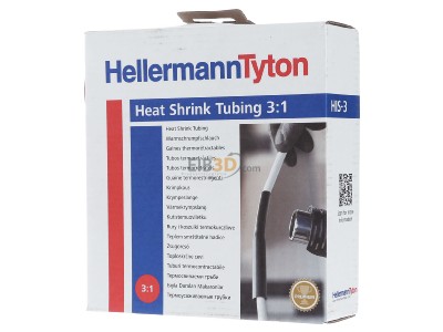 View on the right Hellermann Tyton HIS-3-24/8-PEX-RD Thin-walled shrink tubing 24/8mm red 
