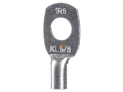 Front view Klauke 1R/8 o.S. Ring lug for copper conductor 
