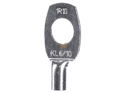 Front view Klauke 1R/10 o.S. Ring lug for copper conductor 
