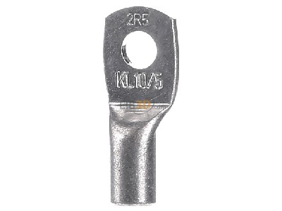 Front view Klauke 2R/5 o.S. Ring lug for copper conductor 

