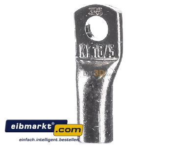 Front view Klauke 3R5 Ring lug for copper conductor
