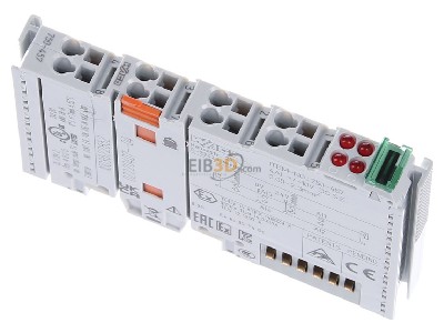 View up front WAGO 750-457 Fieldbus analogue module 4 In / 0 Out 
