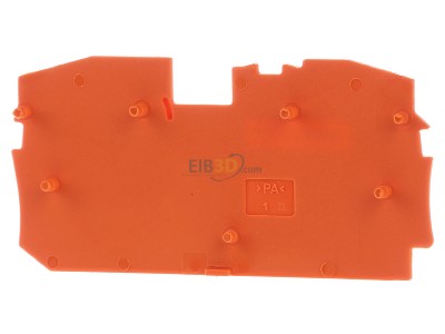 Back view WAGO 2016-1292 End/partition plate for terminal block 
