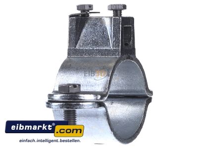 View on the right OBO Bettermann 952 Z 1 1/2 Earthing pipe clamp 45,5...48,5mm
