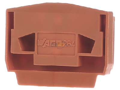 Frontansicht WAGO 264-369 Abschlu-u.Zwischenplatte orange 4mm dick 