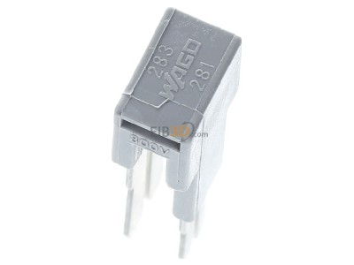 View top left WAGO 283-414 Cross-connector for terminal block 2-p 

