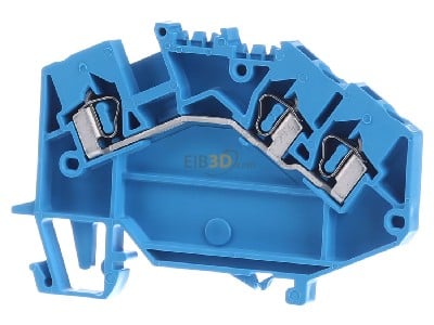 Frontansicht WAGO 780-651 Durchgangsklemme 0,08-2,5mmq blau 