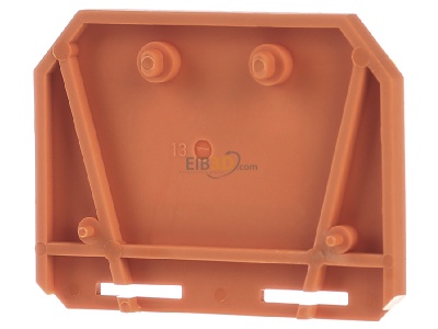 Front view WAGO 283-302 End/partition plate for terminal block 

