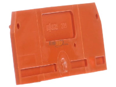 Ansicht links WAGO 279-346 Abschluplatte 2mm orange 