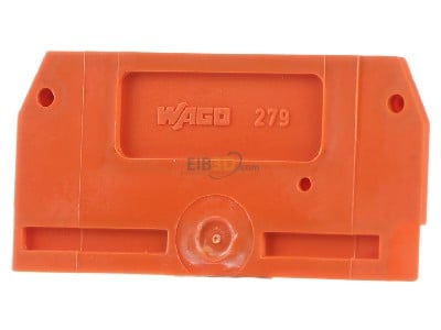 Frontansicht WAGO 279-328 Abschluplatte 2mm orange 