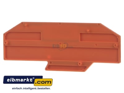 Frontansicht WAGO Kontakttechnik 282-333 Abschluplatte orange 