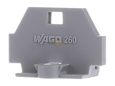 Back view WAGO 260-361 End/partition plate for terminal block 
