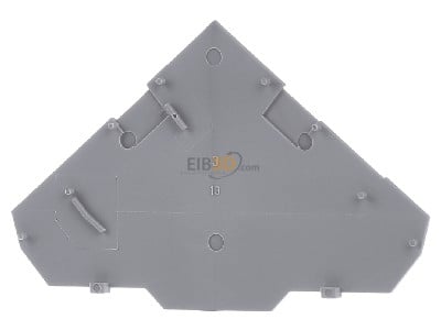 Front view WAGO 280-319 End/partition plate for terminal block 
