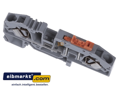 Ansicht oben vorne WAGO Kontakttechnik 282-697 Durchgangsklemme 0,2-6mmq grau 