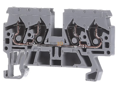 Front view WAGO 870-831 Feed-through terminal block 5mm 24A 
