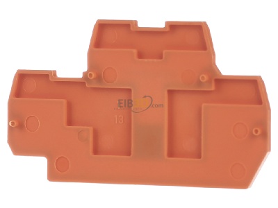 Ansicht hinten WAGO 870-519 Abschluss-/Zwischenplatte 2mm, orange 