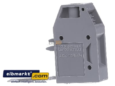 Front view Phoenix Contact AGK 10-UKH 50 Feed-through terminal block 20mm
