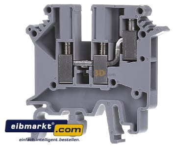 Front view Phoenix Contact UK  5-TWIN Feed-through terminal block 6,2mm 32A
