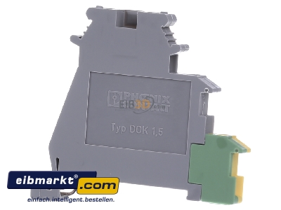 Front view Phoenix Contact DOK 1,5 Sensor/actuator terminal block 3-p 6,2mm
